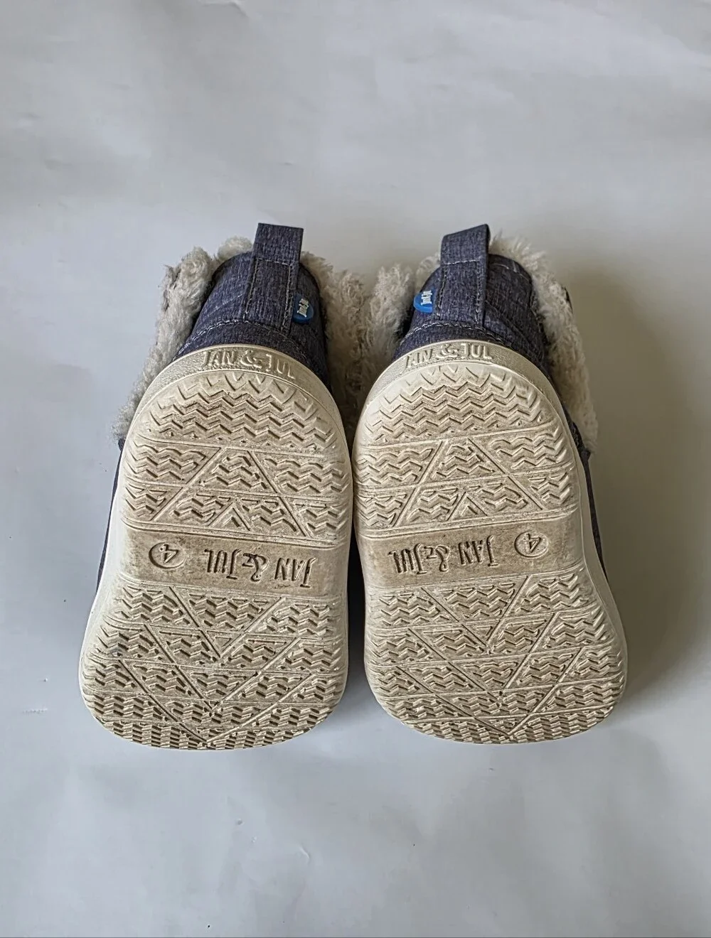 Kids Faux-Fur Lined Winter Boots in Heather Blue Jan & Jul